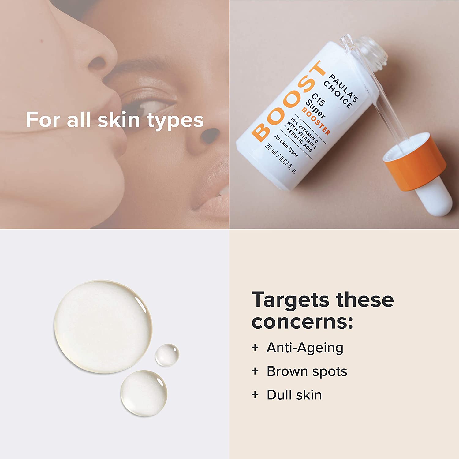 C15 Super booster serum de Paula's Choice Acido ferulico vitamina C 4